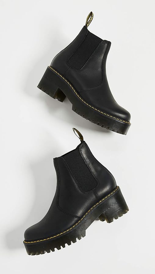 Dr.Martens rometty cs サイドゴア Rometty Wyoming Leather Platform Chelsea Boots in Black | Dr